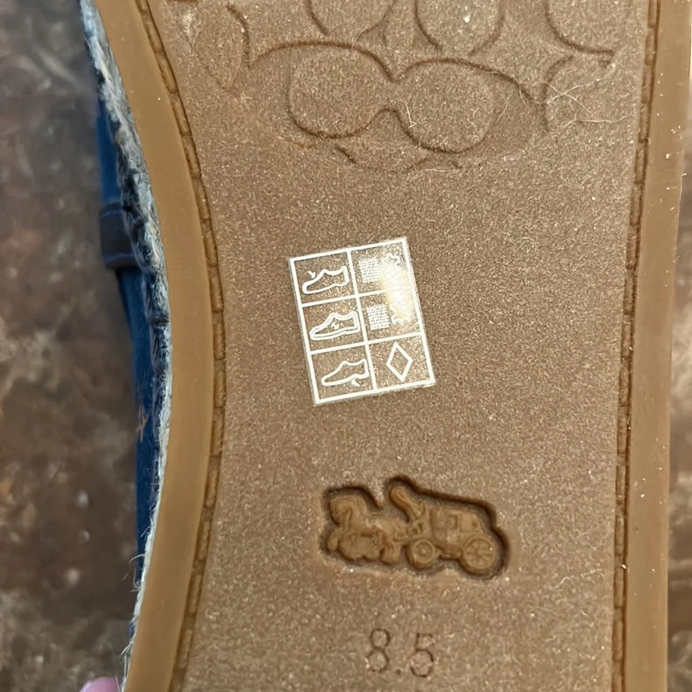 Coach espadrilles-size- 8.5- denim floral patterned - Picture 5 of 5